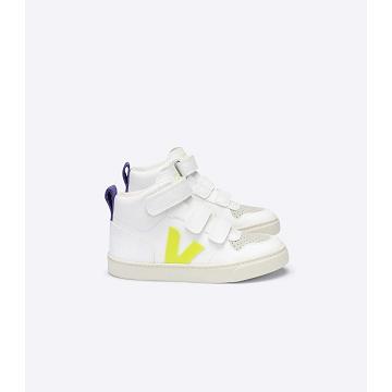 White/Purple Kids' Veja V-10 MID CWL Shoes | AU 797CTV